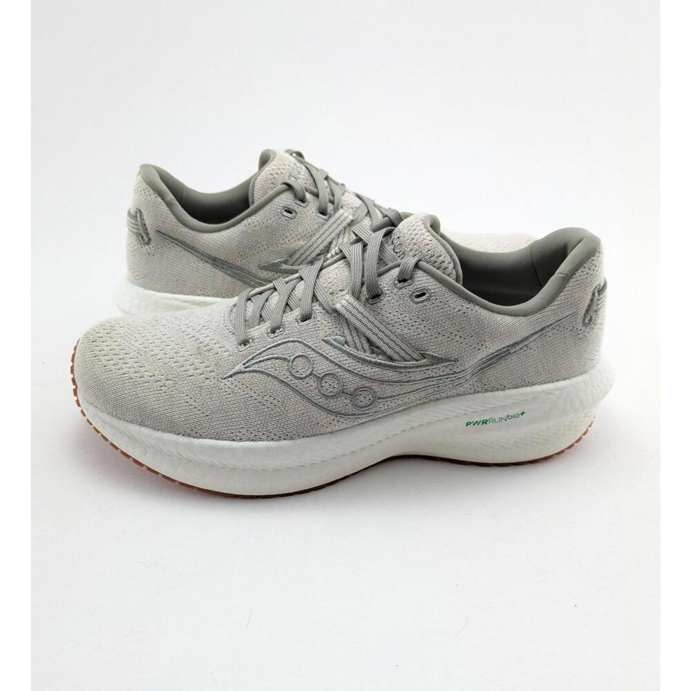 NWOB Mens Saucony Triumph 21 Concrete Grey Running Shoes S20761-31 Size 9.5